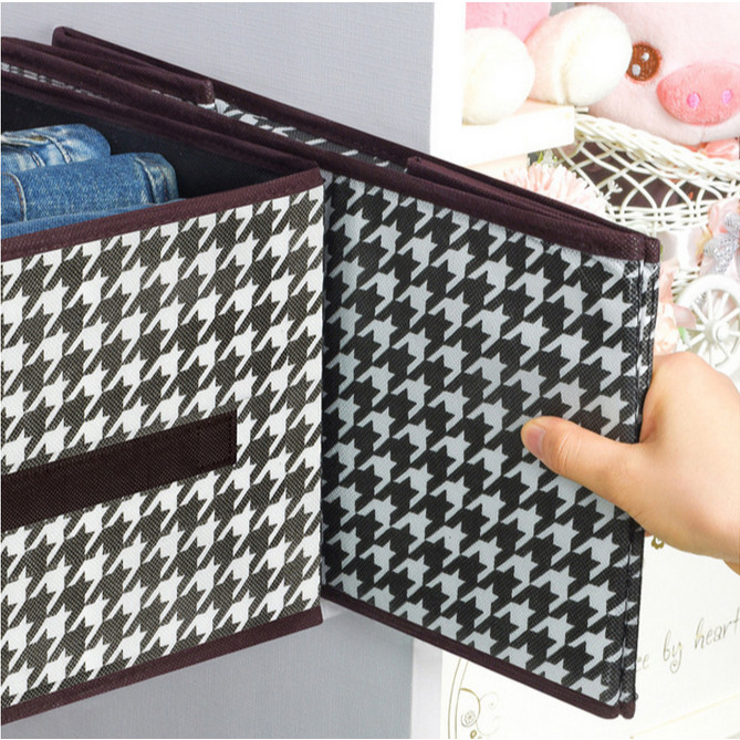 Kit 3 Caixas De Armazenamento De Roupas Com Grade Dobrável Multiuso Estampa Zebra